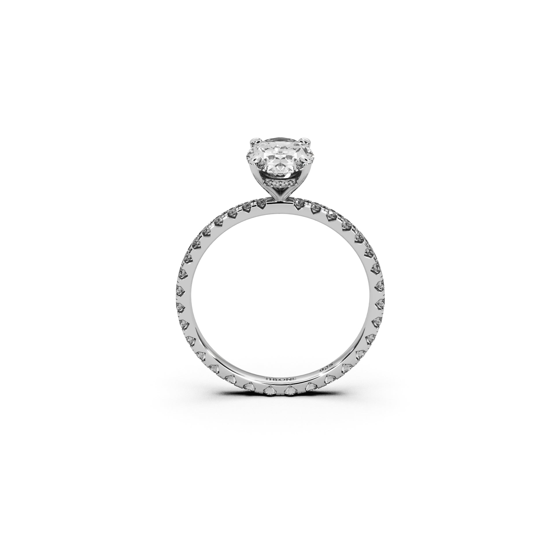 THEONE Oval Silver Promise