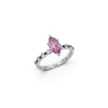 THEONE Pink Marquise Silver Promise