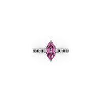 THEONE Pink Marquise Silver Promise