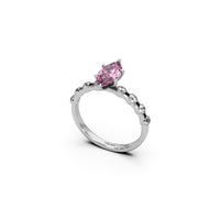 THEONE Pink Marquise Silver Promise